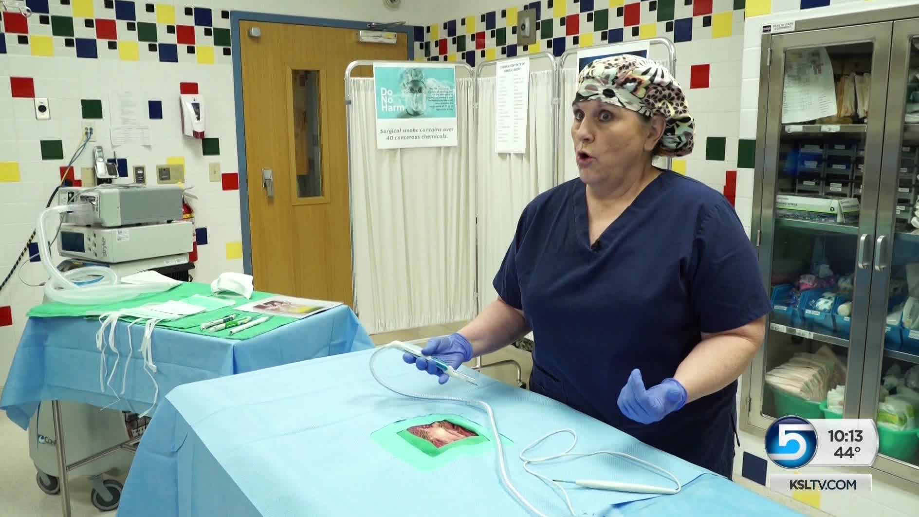 Surgical smoke generated in Utah operating rooms contains same hazards as cigarette  smoke, report says